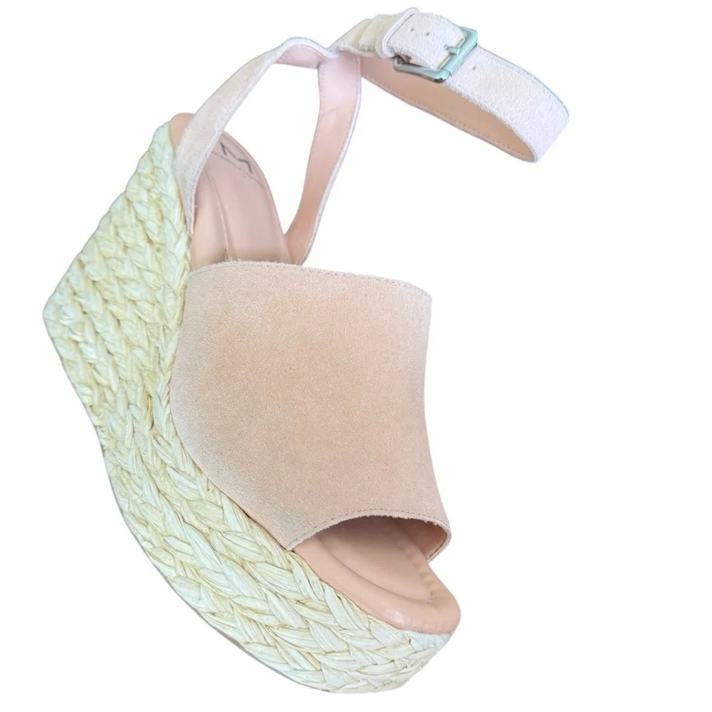 Marc Fisher Nelly Suede Espadrille Wedge Sandal NEW Size 9.5